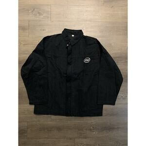 Vintage Intel Technology Jacket Mens Size 3XL Black Canvas Full Zip Lightweight